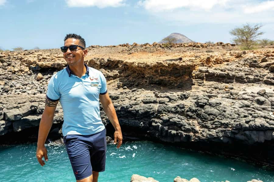 Adults Only Tour of Sal with Lobster Lunch and Salt Lake - Pedra da Lume: floating in a volcanic crater