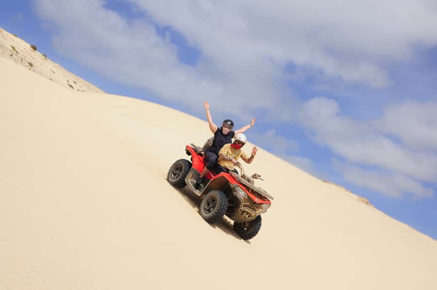 Boa Vista: Off-Road Quad Bike to Santa Monica & Caves - Morro de Areia, where dunes meet the sea