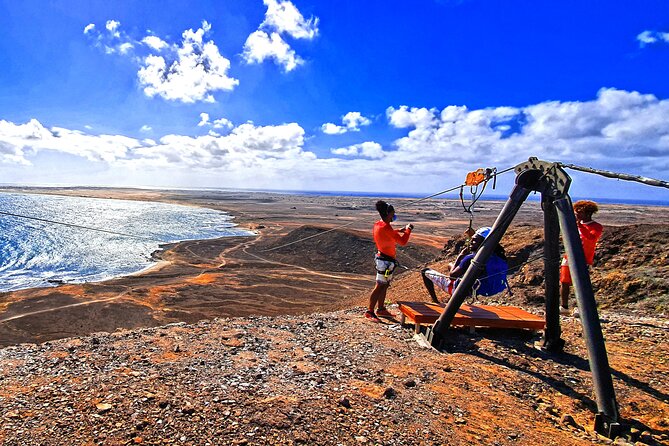 Complete Excursion and Flight on the Zipline Cabo Verde - From Santa Maria to the Serra Negra launch area