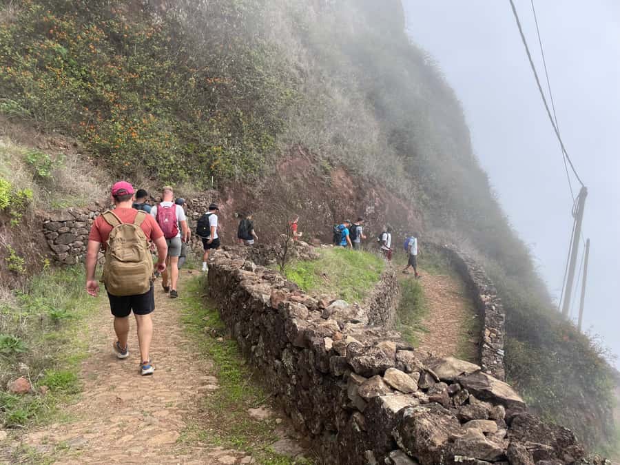 Cova–Paúl Valley Trek: Santo Antão Day Trip by Ferry - The 2.75-hour descent into Paúl Valley