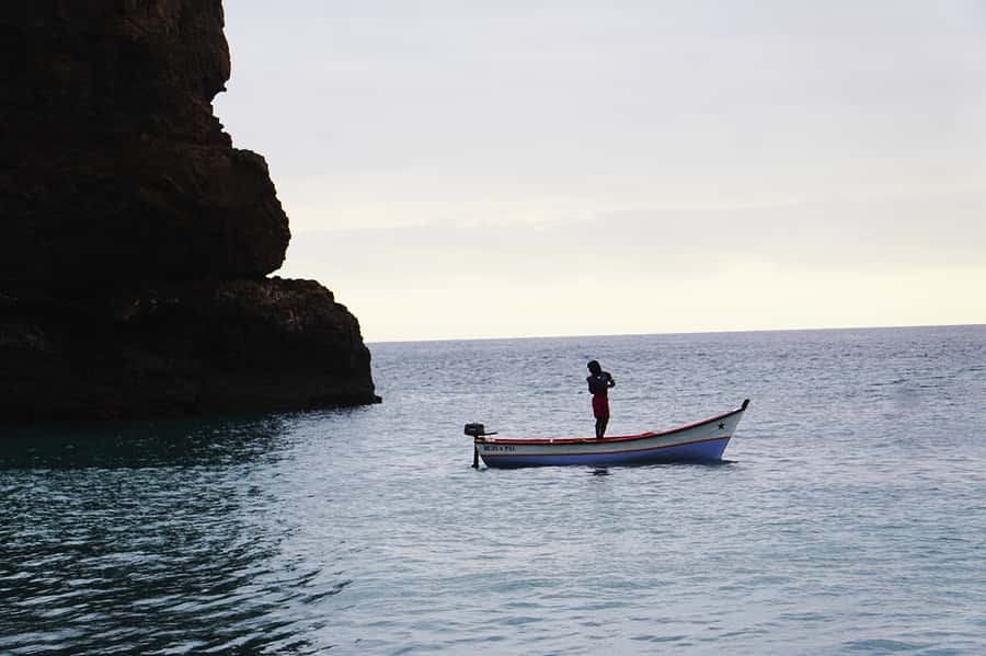 From Praia: Boat Trip, Snorkeling, Cave & BBQ on the Beach - Swimming into Águas Belas cave