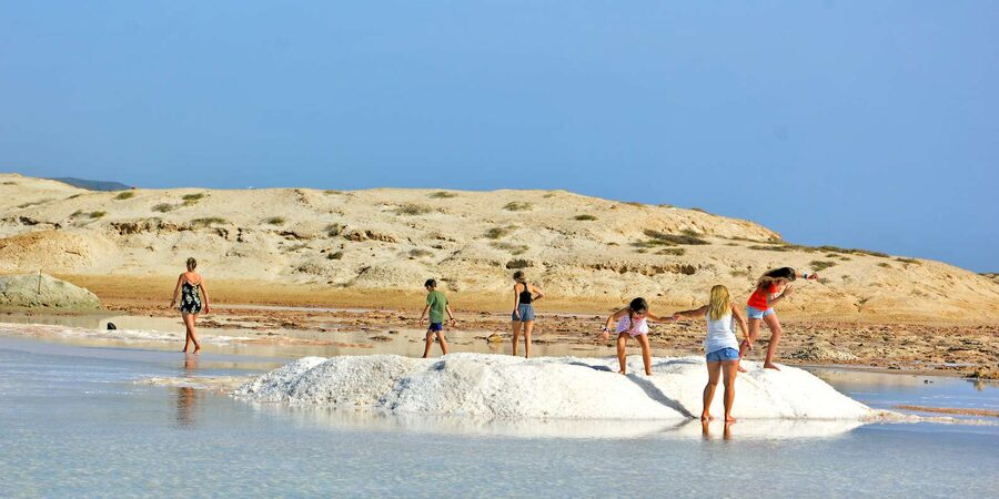 From Sal Island: Blu eye, Salt lake, Lemon Sharks & Palmeira - Pedra de Lume: floating in an old salt basin