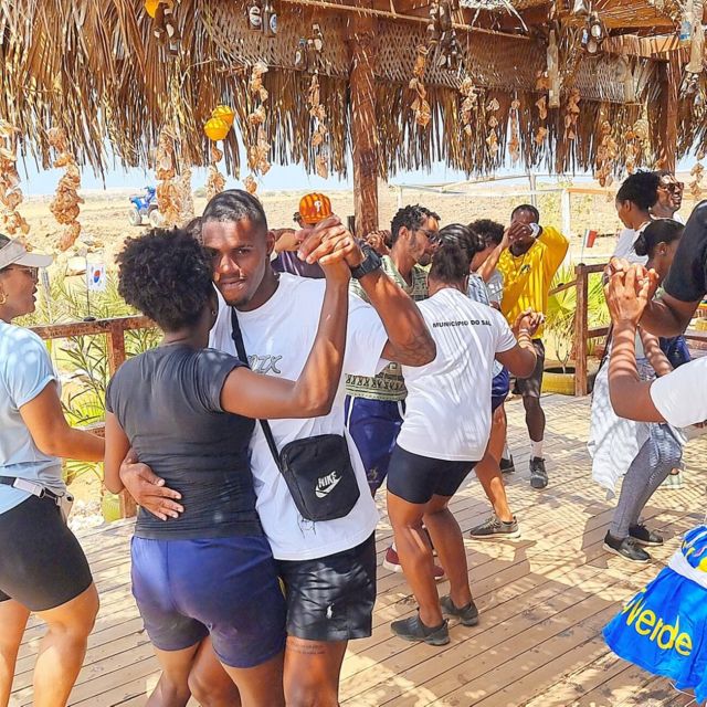 From Santa Maria: Sal island Zipline Experience (Official) - Music, dancing, and refreshments after landing