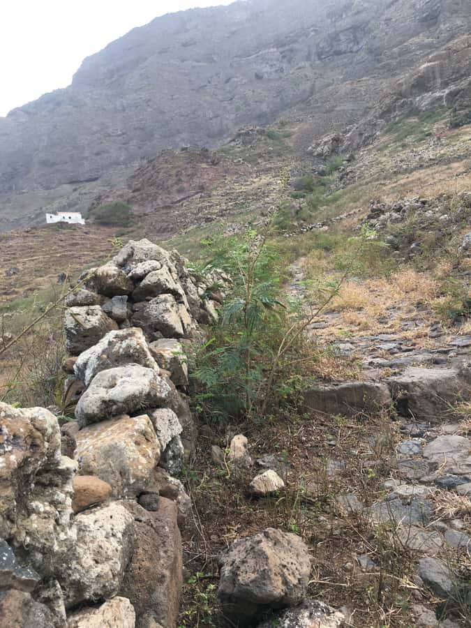 Hike Monte Verde - The view toward Mindelo and neighboring islands