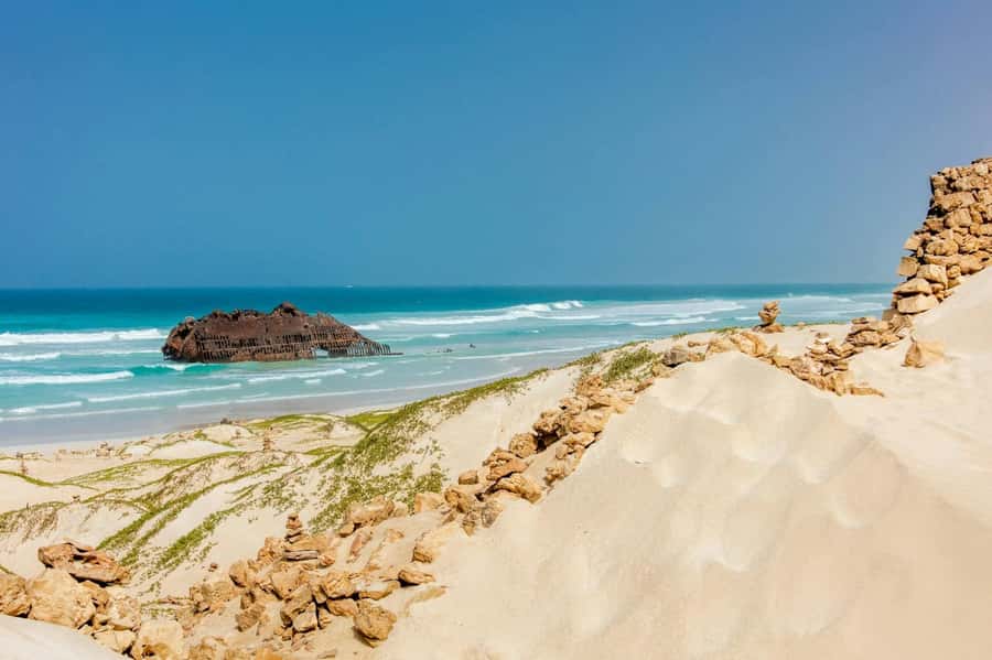 Postcards of Boa Vista 4x4 Tour with Shipwreck & Local Lunch - Rabil starts the day with local flavour