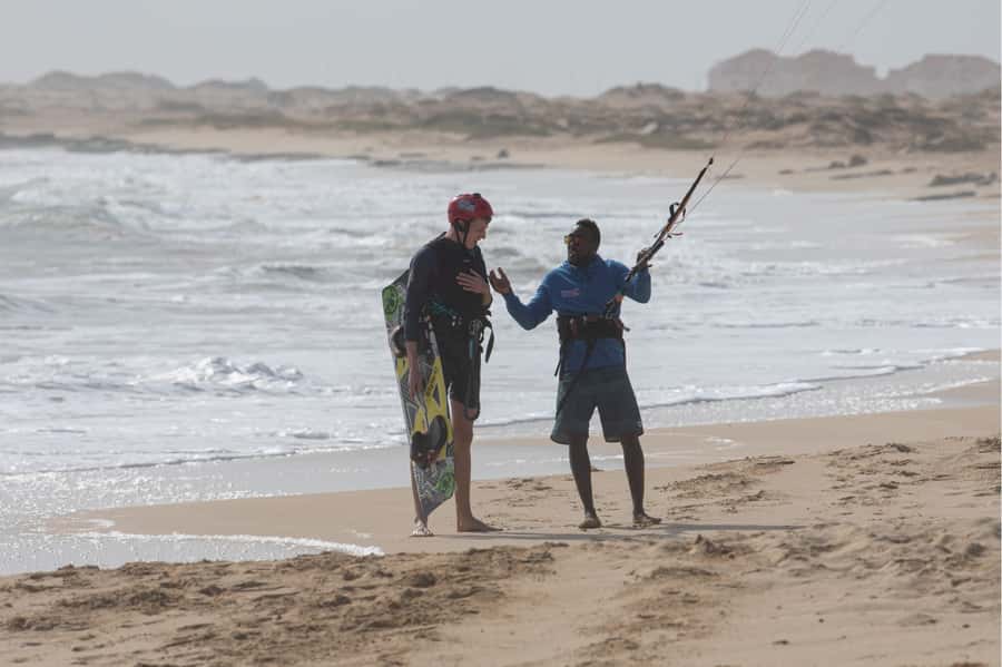 Sal: Kitesurfing Lessons - The third lesson adds the board