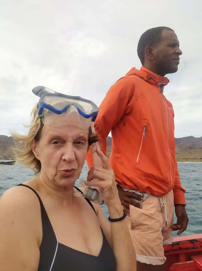 Snorkeling with Turtles - Swimming with turtles in clear Atlantic water