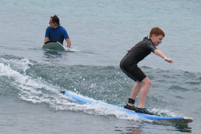 Surf Lessons - Taking the board into Santa Maria’s Atlantic water